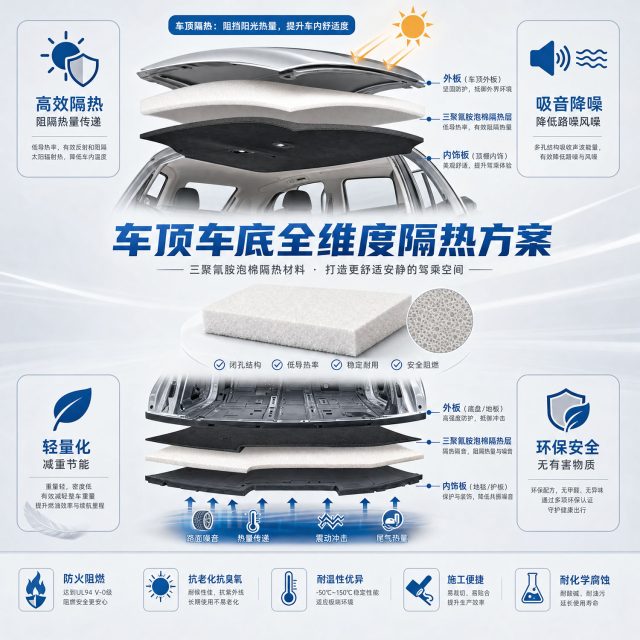 声学性能与安全防护并举:三聚氰胺泡棉在新能源汽车及传统燃油车中的系统化应用解析 声学性能与安全防护并举:三聚氰胺泡棉在新能源汽车及传统燃油车中的系统化应用解析